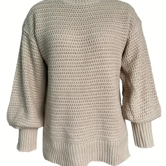 🆕️ Solid Mock Neck Chunky Knit Sweater!