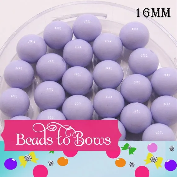 10 ct 16mm Lavender Bubblegum Beads, Chunky Bubblegum Beads, Chunky Gumball Beads, Fairy Kei, Acrylic Bead