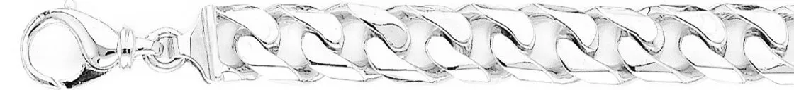 10.3mm Beveled Flat Curb Link Bracelet