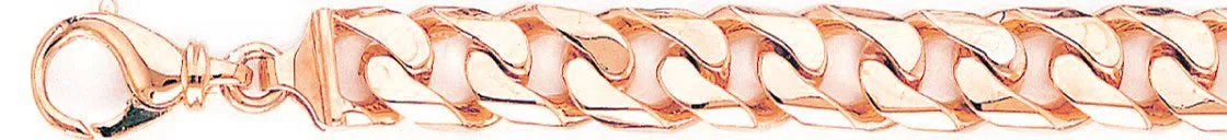 10.3mm Beveled Flat Curb Link Bracelet