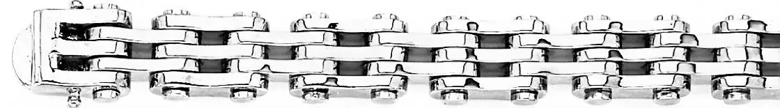 10.5mm 5-Row Industrial Tread Link Bracelet