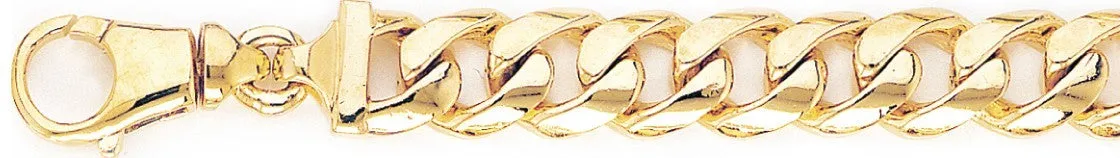 11.5mm Half Round Curb Link Bracelet