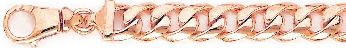 11.5mm Half Round Curb Link Bracelet