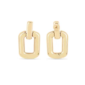 18K Gold Vermeil  Link Earrings