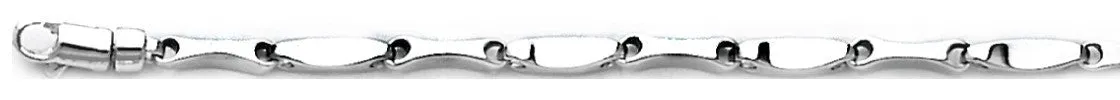 2.8mm Skeleton I Link Bracelet