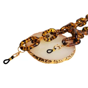 3-in-1 Chunky Acrylic Chain- Tortoise Shell