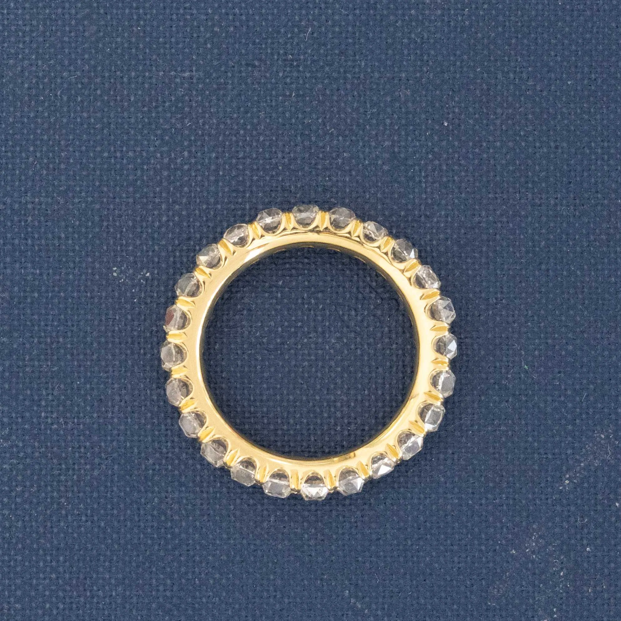 3.30ctw Old Mine Cut Diamond Eternity Band