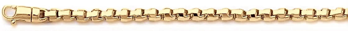 3.3mm Rounded Box Link Bracelet