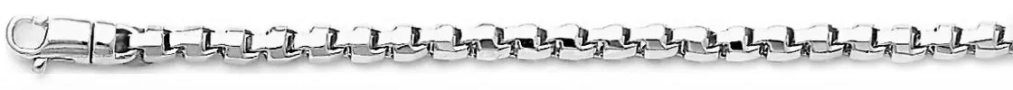 3.3mm Rounded Box Link Bracelet