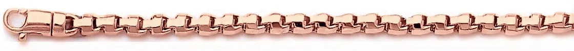 3.3mm Rounded Box Link Bracelet