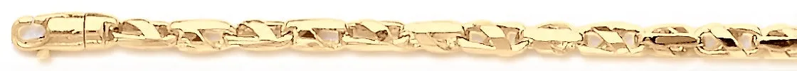 3.4mm Slanted Cross Link Bracelet