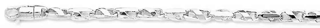 3.4mm Slanted Cross Link Bracelet