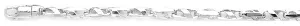 3.4mm Slanted Cross Link Bracelet