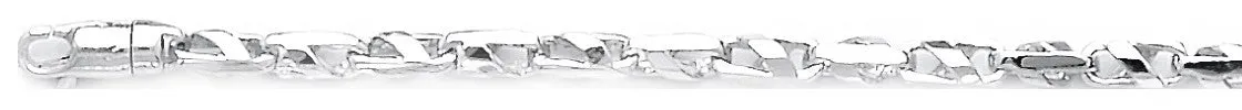 3.4mm Slanted Cross Link Bracelet
