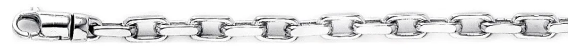 4.5mm Flat Elongated Rolo Chain Necklace