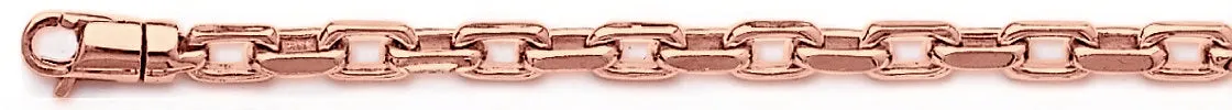 4.6mm Flat Elongated Rolo Chain Necklace