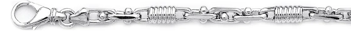5.1mm Corkscrew Bullet Chain Necklace
