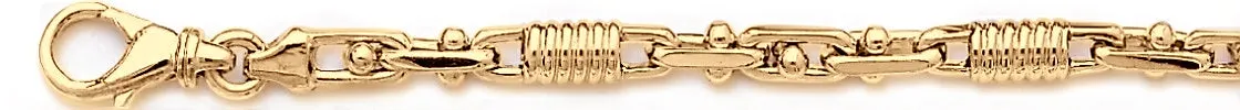 5.1mm Corkscrew Bullet Chain Necklace