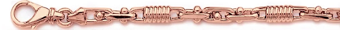 5.1mm Corkscrew Bullet Chain Necklace