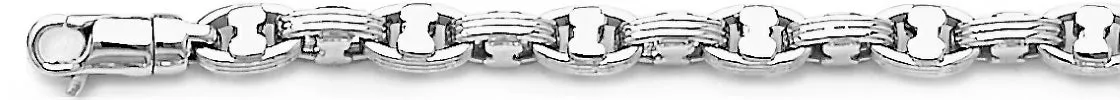 5.8mm Triple Bullet II Chain Necklace