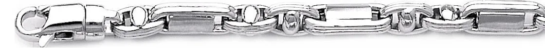 5.9mm Double Bullet Link Bracelet