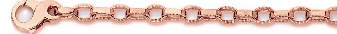 5mm Millgrain Rolo Chain Necklace