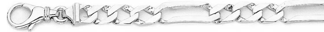 6.1mm Elogated Figaro Link Bracelet