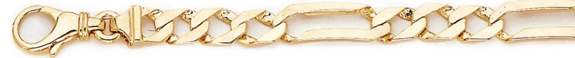 6.1mm Elogated Figaro Link Bracelet