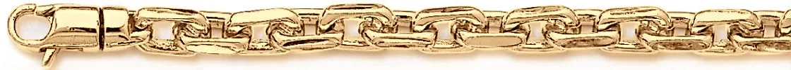 6.4mm Flat Elongated Rolo Link Bracelet