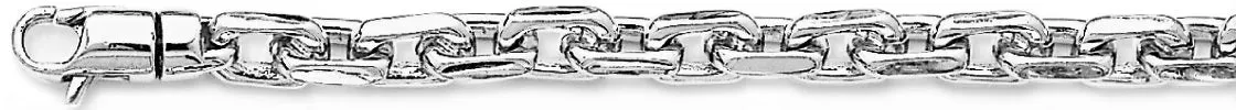 6.4mm Flat Elongated Rolo Link Bracelet