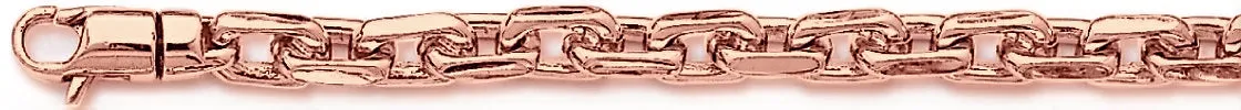 6.4mm Flat Elongated Rolo Link Bracelet