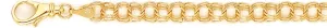 6.5mm Triple Charm Link Bracelet