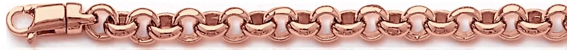 6.6mm Domed Rolo Link Bracelet