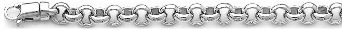 6.6mm Domed Rolo Link Bracelet