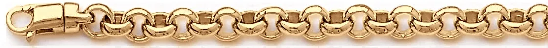 6.6mm Domed Rolo Link Bracelet