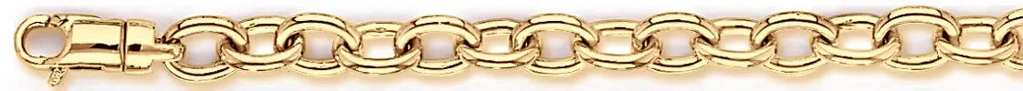 6.8mm Open Rolo Chain Necklace