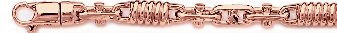 6.9mm Corkscrew Bullet Chain Necklace