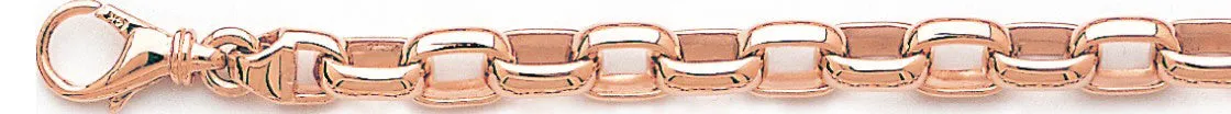 6.9mm Cylinder Rolo Chain Necklace
