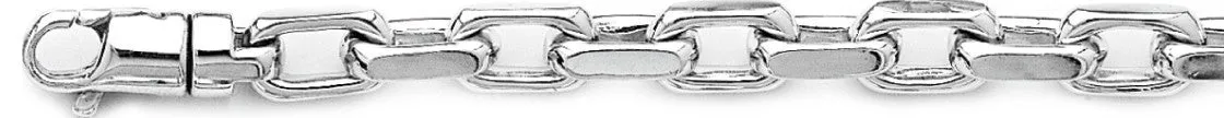 7.2mm Flat Elongated Rolo Link Bracelet