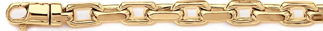 7.2mm Flat Elongated Rolo Link Bracelet
