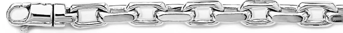 7.2mm Flat Elongated Rolo Link Bracelet