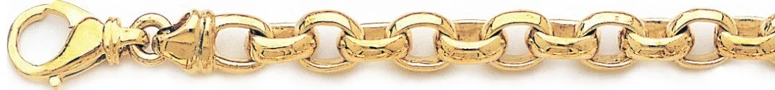 7.6mm Domed Rolo Link Bracelet