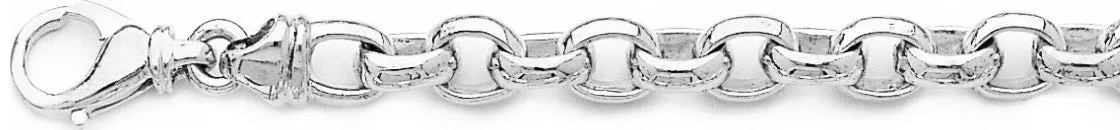 7.6mm Domed Rolo Link Bracelet