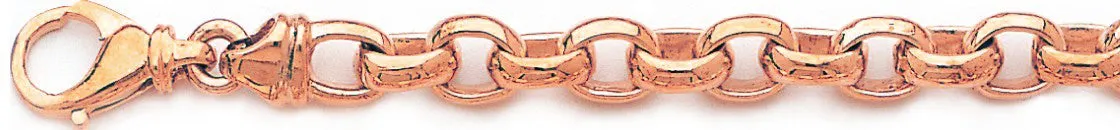 7.6mm Domed Rolo Link Bracelet