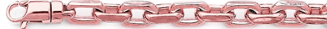 7.6mm Flat Elongated Rolo Link Bracelet