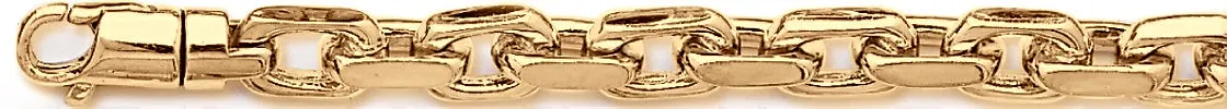 7.6mm Flat Elongated Rolo Link Bracelet