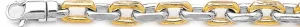 7.6mm Flat Elongated Rolo Link Bracelet