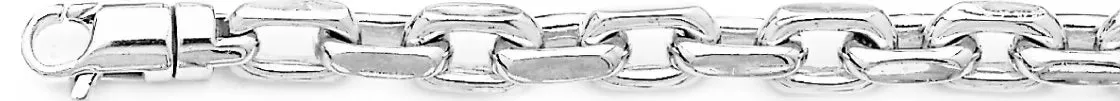 7.6mm Flat Elongated Rolo Link Bracelet