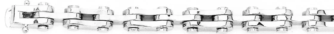 7mm 3-Row Industrial Tread Link Bracelet