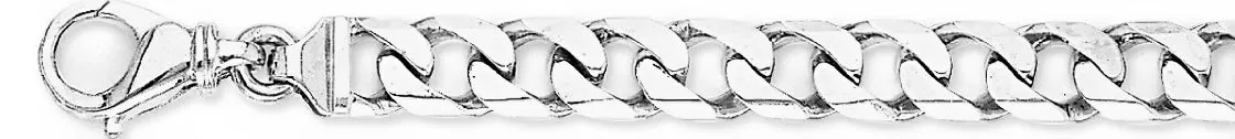 8.2mm Beveled Flat Curb Link Bracelet
